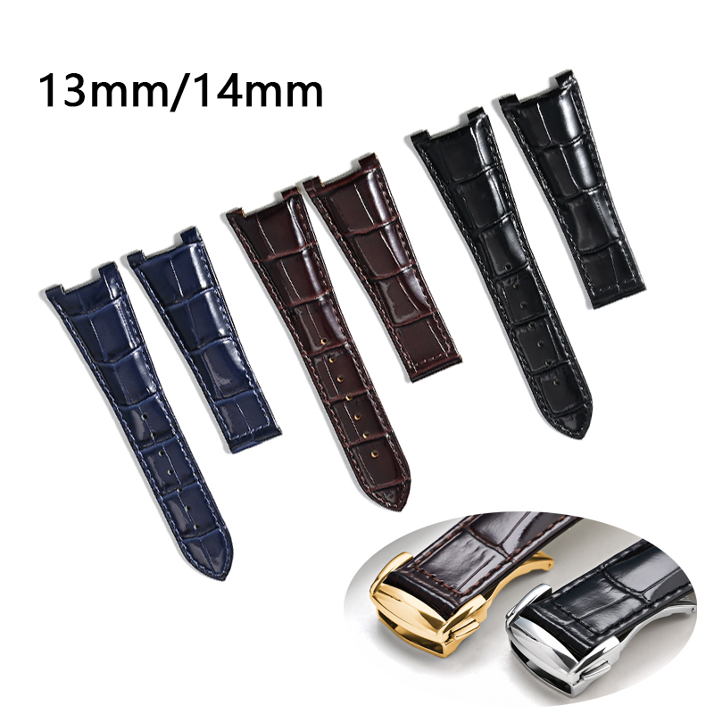 Omega Watch Constellation - Correa de reloj de cuero genuino