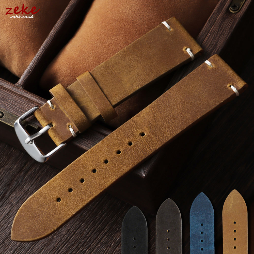 Suede Strap Watch - Correa de Reloj Vintage de Cuero