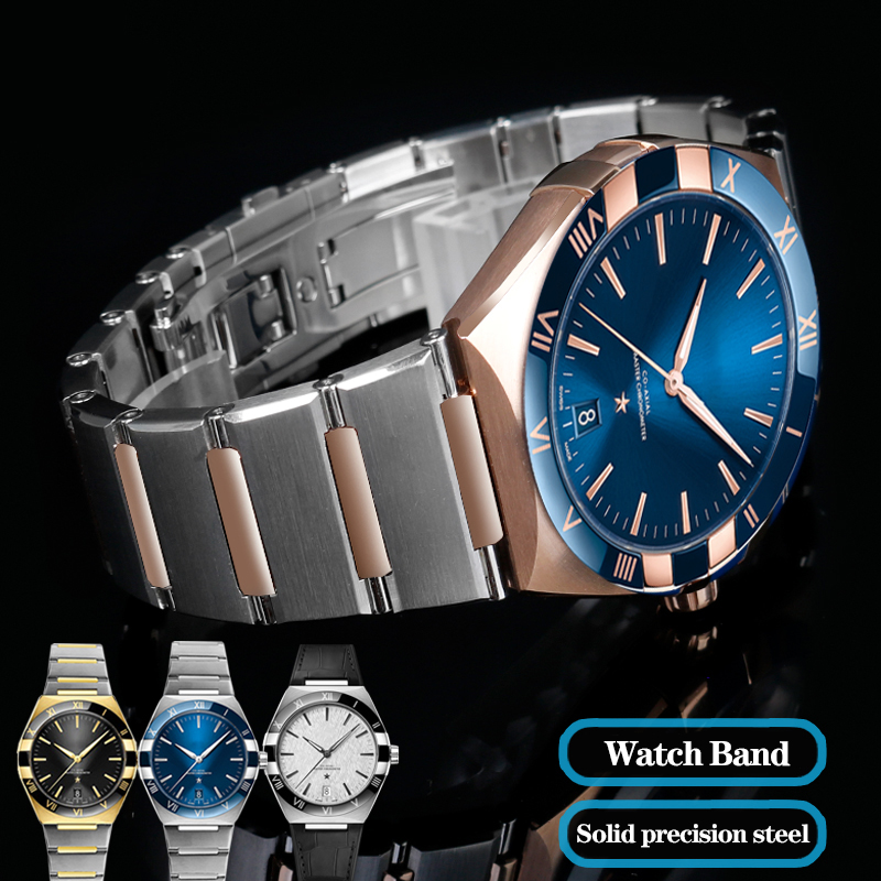 Omega Watch Constellation - Correa de acero para reloj, accesorio