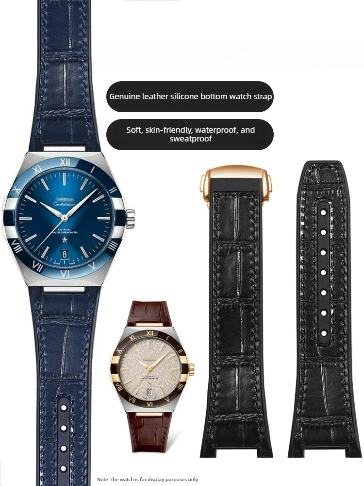 Omega Watch Constellation - Correa de reloj de silicona y