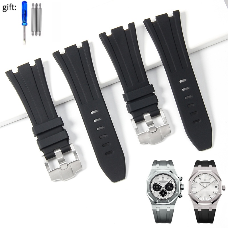 Audemars Piguet Watch Royal Oak Offshore - Correa de reloj de silicona de