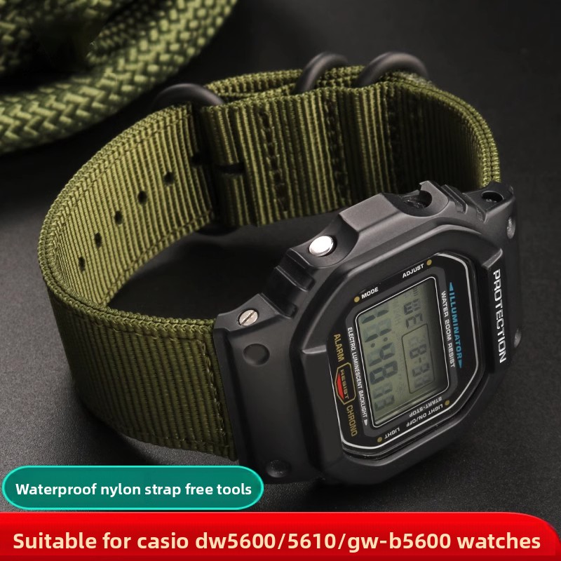 Casio Watch G-Shock Dw-5600 - Correa de nailon para reloj Casio