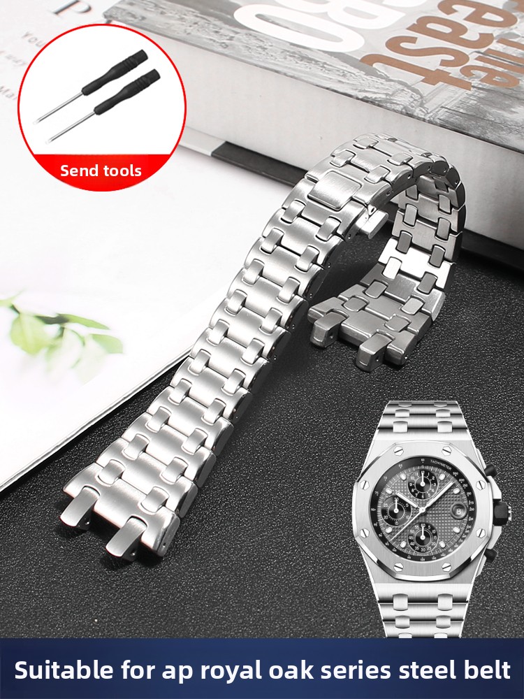 Audemars Piguet Watch Royal Oak Offshore - Correa de Reloj de Acero Inoxidable