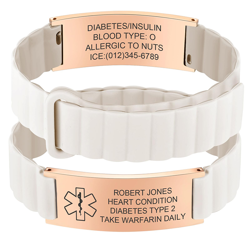 Pulsera de Identificación Médi - Silicone Band Women reseña y precio