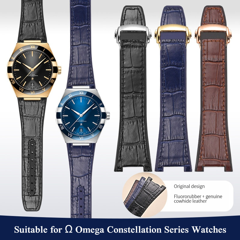 Correa de reloj de piel de vac - Omega Watch Constellation reseña y precio