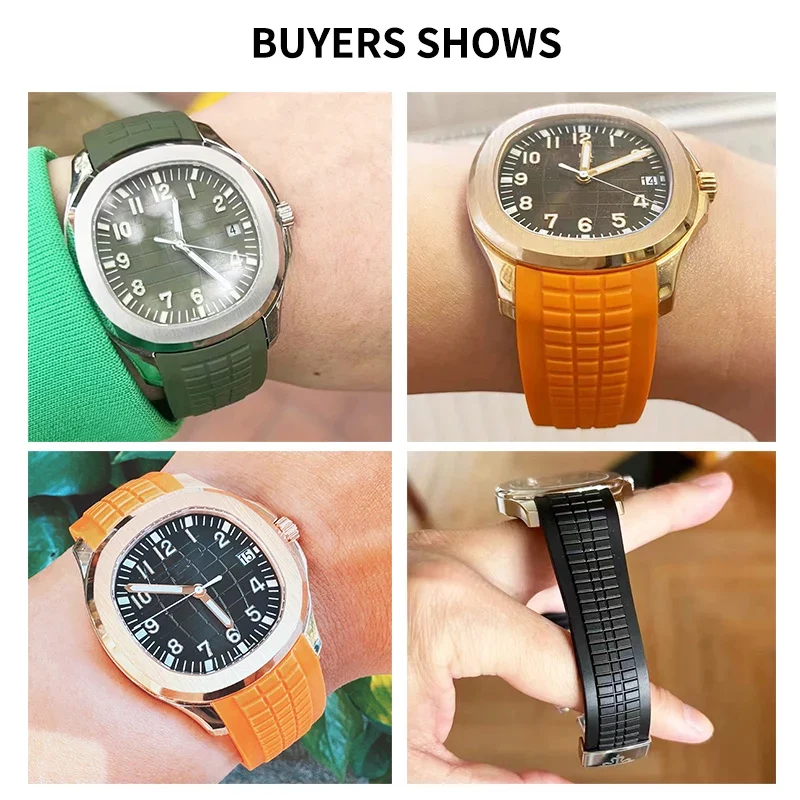 Correa de reloj de silicona re - Patek Philippe Watch Aquanaut reseña y precio