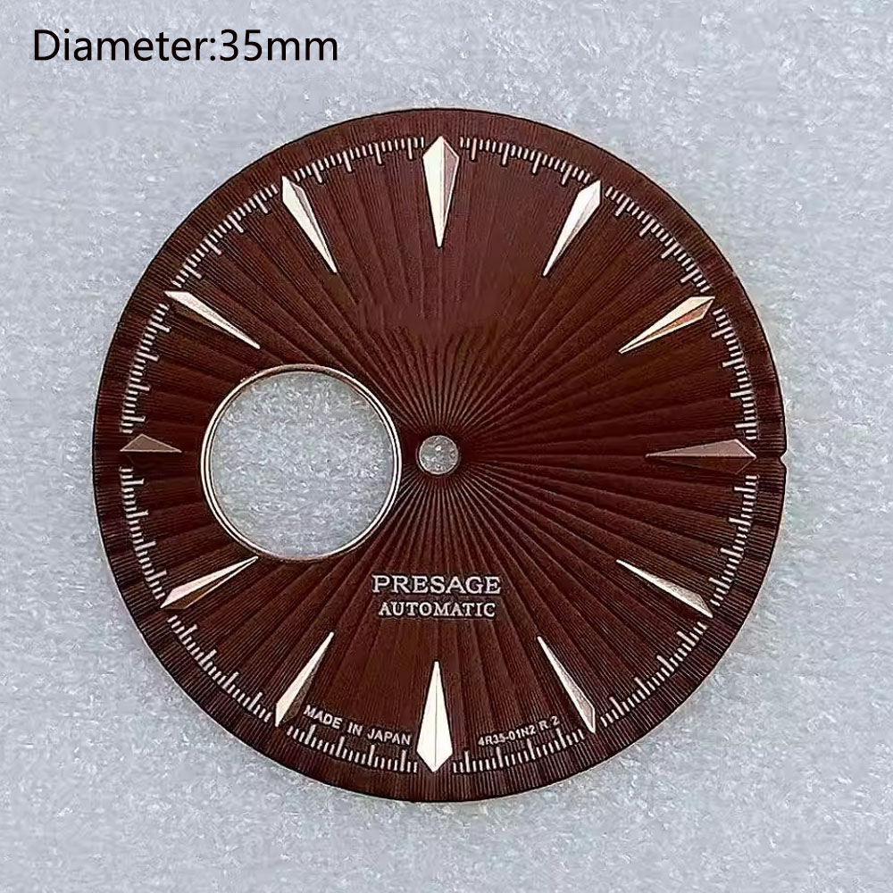Esfera con logotipo NH38 de 35 - Seiko Watch Presage reseña y precio