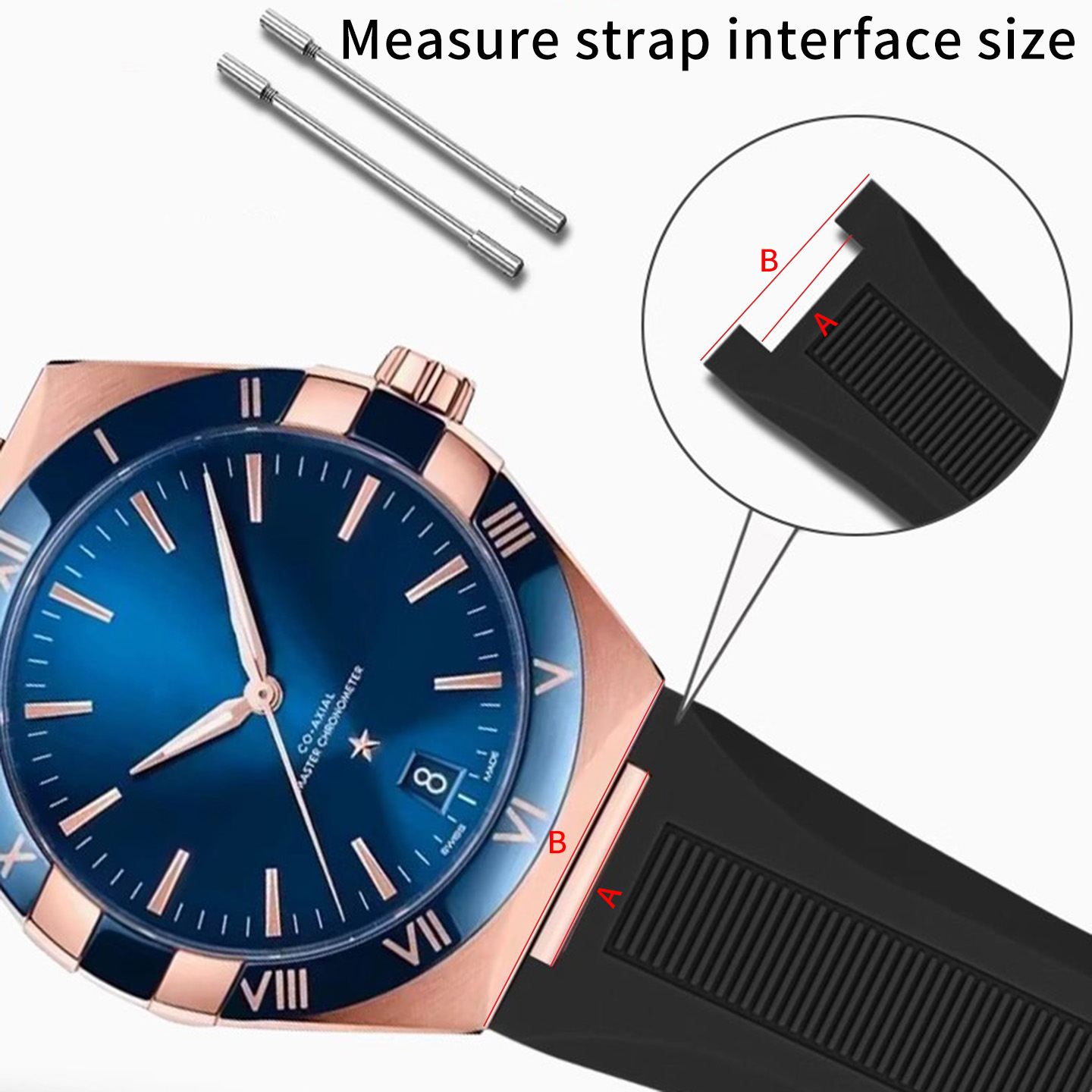 Correa de reloj de goma de sil - Omega Watch Constellation reseña y precio