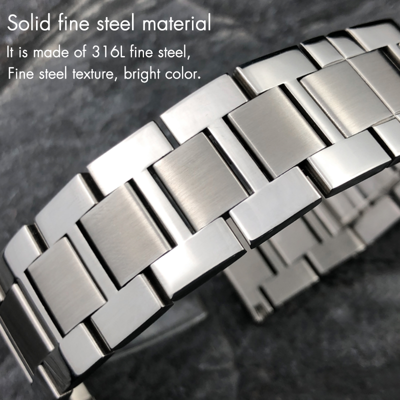 Correa de reloj fina de acero  - Cartier Watch Santos reseña y precio