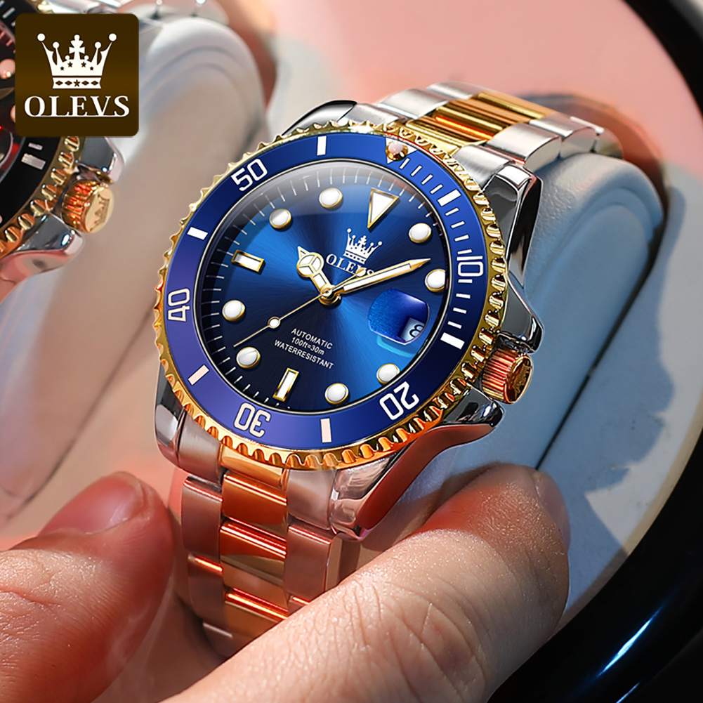 OLEVS-reloj de buceo automátic - Rolex Watch Datejust reseña y precio