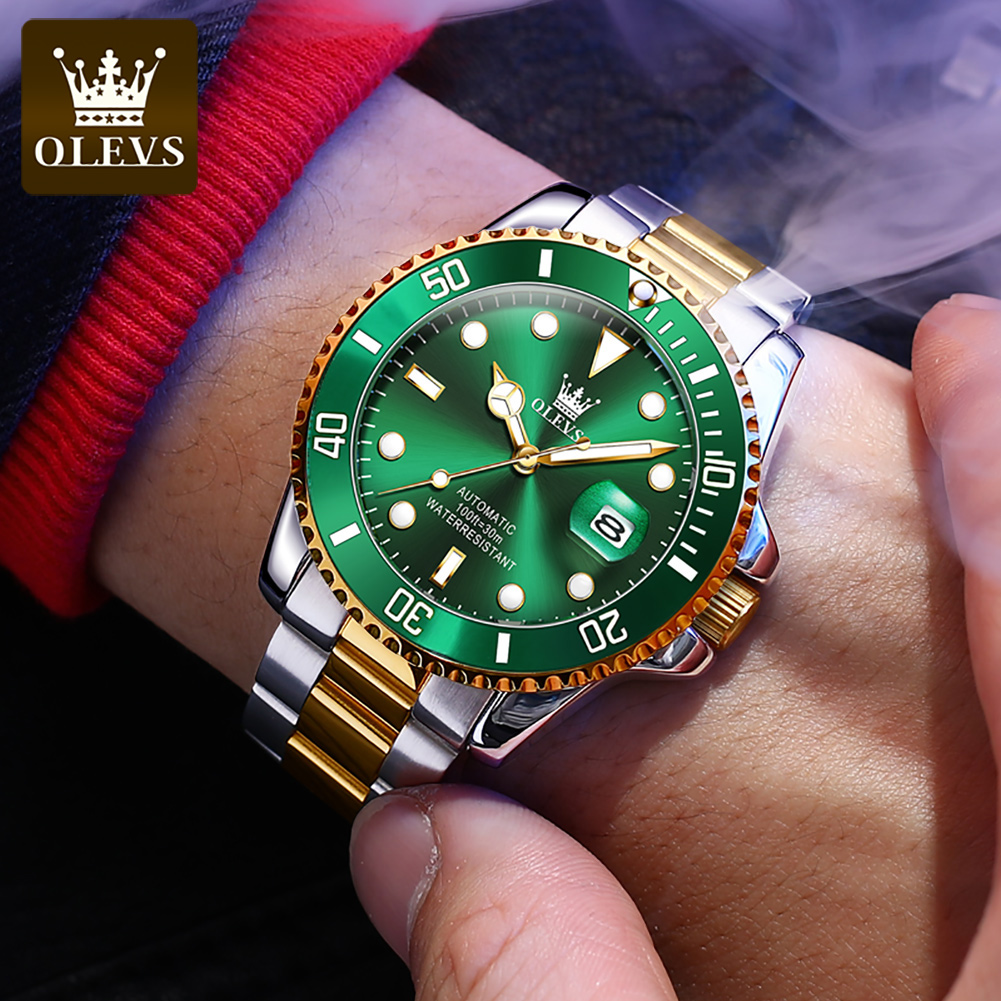 OLEVS-reloj de buceo automátic - Rolex Watch Datejust reseña y precio