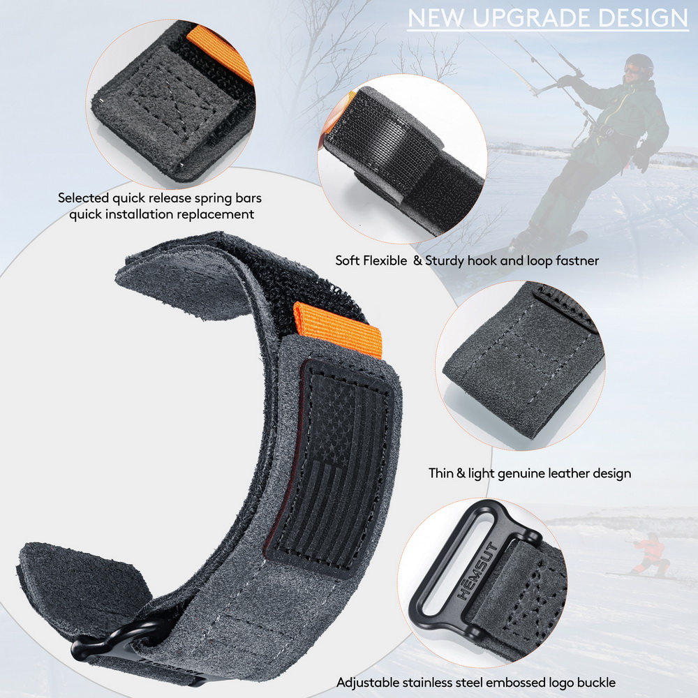 Correas de reloj de piel de va - Suede Strap Watch reseña y precio