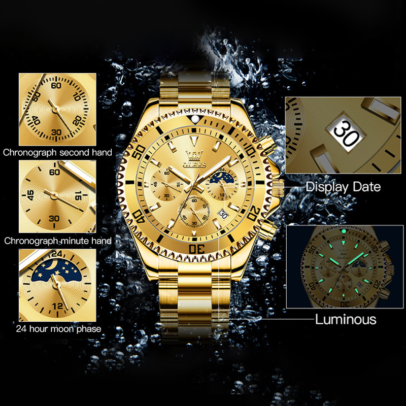 Reloj OLEVS 2870 para Hombre,  - Rolex Watch Datejust reseña y precio