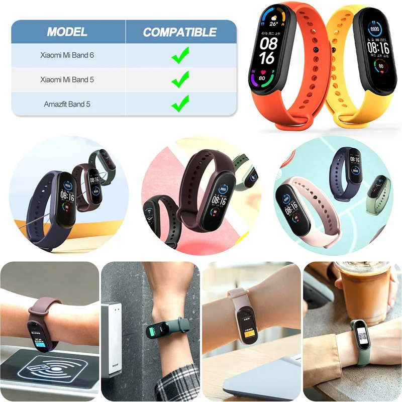 Correas de reloj para Xiaomi M - Silicone Band Women reseña y precio