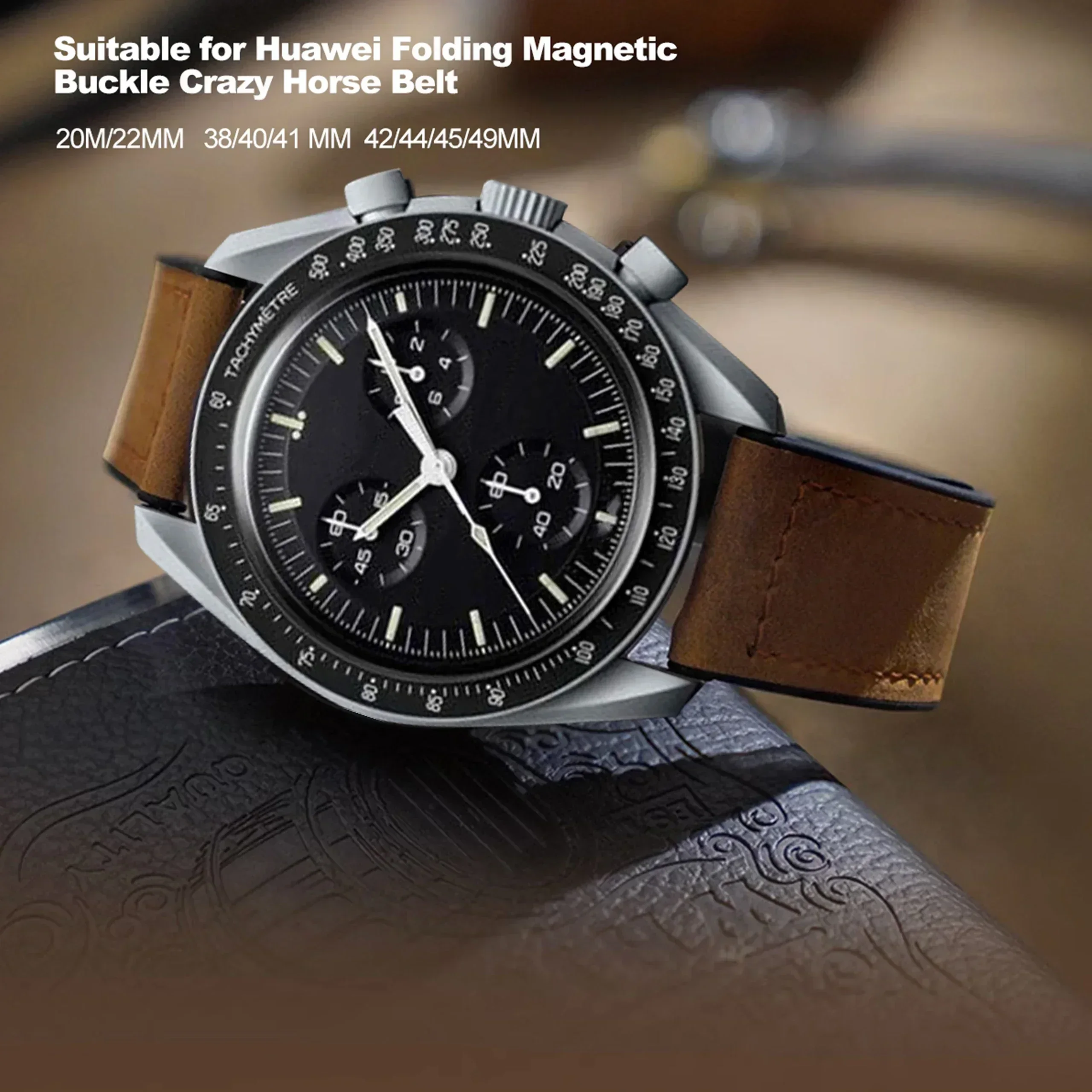 Correa de reloj de cuero de si - Omega Watch Constellation reseña y precio